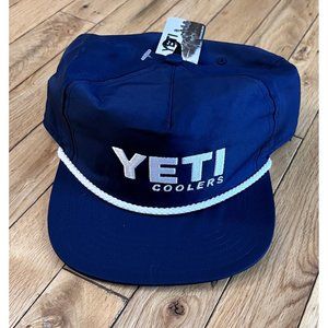 NWT YETI Coolers Rope Snapback Cap Navy